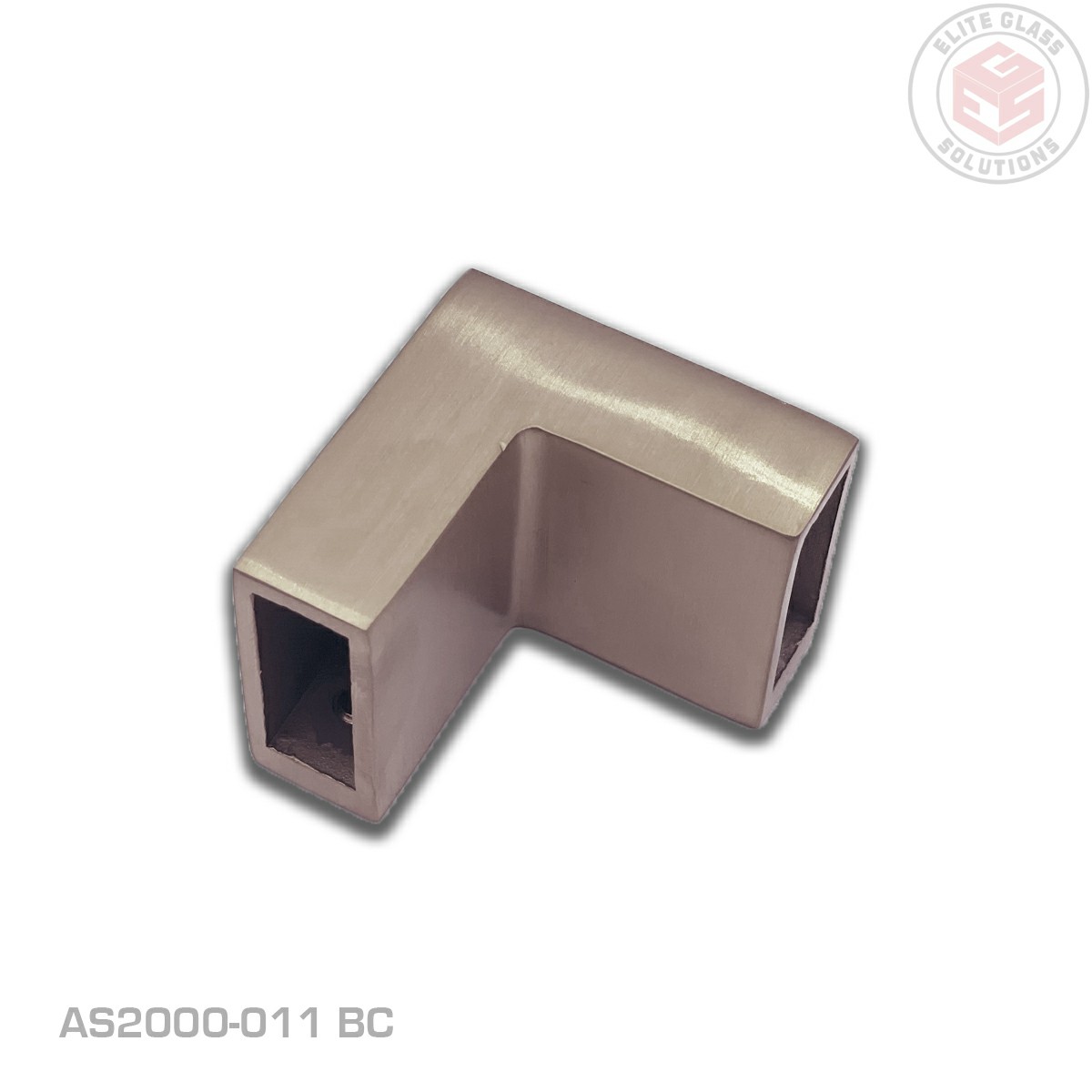 Aquaslide 2000 90 Degree Rail Mount Bracket - Brushed Champagne